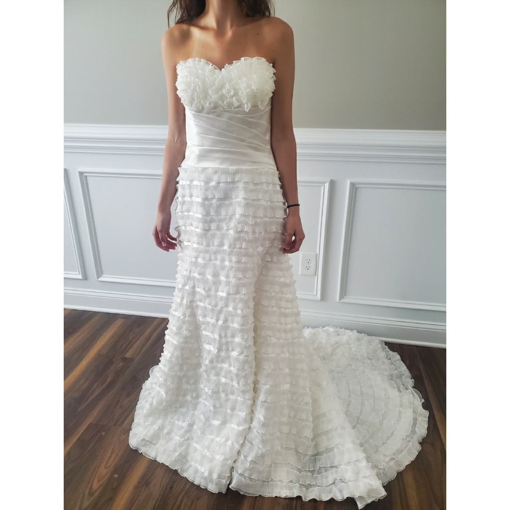 Ruffled Couture Wedding Dress
